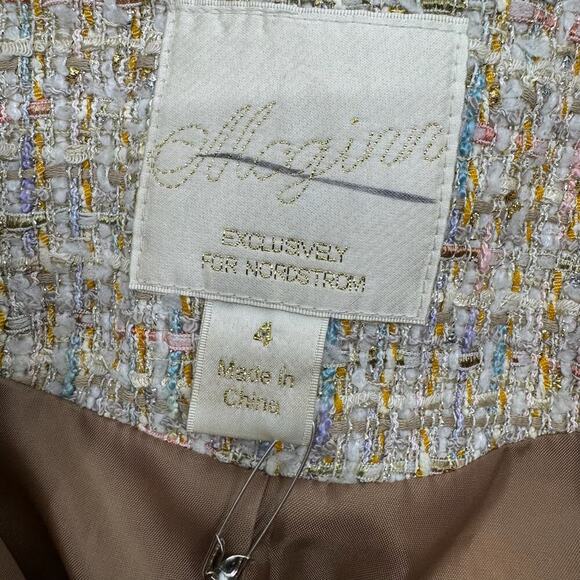 MCGINN FOR NORDSTROM 'Elizabeth' Pastel Tweed Boucle Blazer - Picture 9 of 10